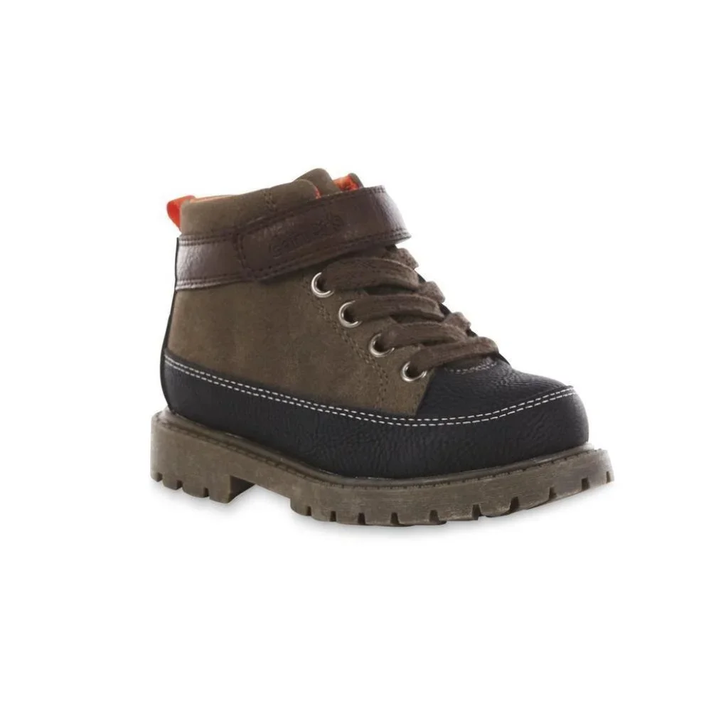 Carters Boys Toddler "Ronald" Rugged Hiking Boots - Size 5 - Picture 1 of 4